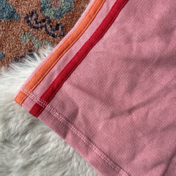 SO rainbow stripe casual sweat shorts lounge sleep Aviator Nation vibes size xs - Picture 5 of 13